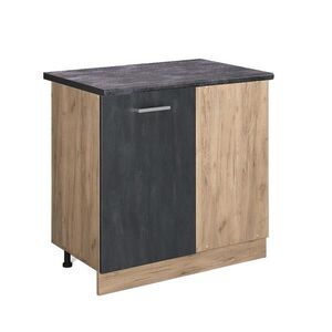 Vicco ROHOVÁ SKŘÍŇKA R-Line Černý beton 86 cm , PD Antracit obraz