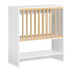 SoBuy STOJAN NA TALÍŘE s 1 policí Bílá 64x24x71cm Nordický obraz