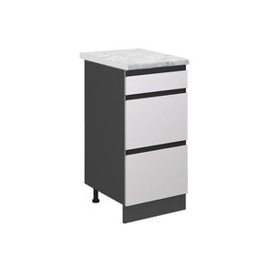 Vicco SPODNÍ SKŘÍŇKA KUCHYŇSKÉ LINKY R-Line Bílá 40 cm PD Mramor obraz