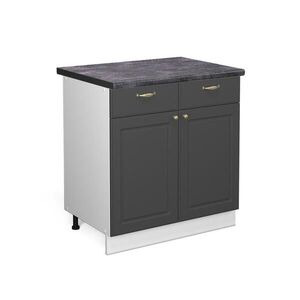 Vicco SPODNÍ SKŘÍŇKA KUCHYŇSKÉ LINKY Fame-Line Anthrazit-Gold Landhaus 80 cm , PD Antracit obraz