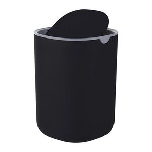 Relaxdays KOŠ Černý na odpadky 1, 5 l plast víko 360° obraz
