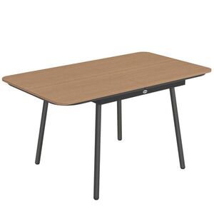 Outsunny ZAHRADNÍ STŮL obdélníkový 140/80/75 cm teak obraz