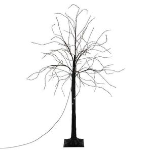 ECD-Germany LED STROM 120 cm s 480 teplobílými LED diodami, ohebné větve, pro venkovní použití, IP44 obraz