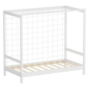 ML-DESIGN DĚTSKÁ postel ve tvaru fotbalové brány 80 × 160 cm, bílá obraz