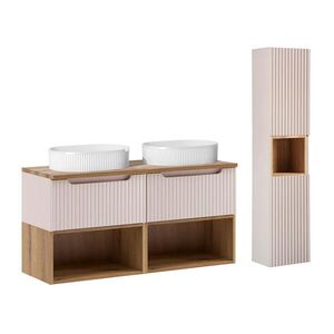 Petits-meubles KOUPELNOVÝ NÁBYTEK 120.4cm Riva 2er-Set Kašmír obraz