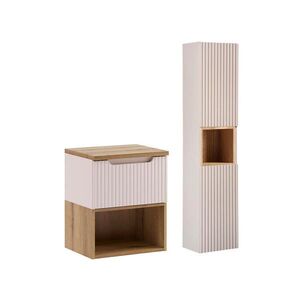 Petits-meubles KOUPELNOVÝ NÁBYTEK 50.4cm Riva 2er-Set Kašmír obraz
