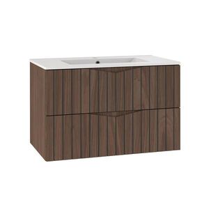 Petits-meubles UMYVADLO 80cm Siena Dřevo a černá obraz