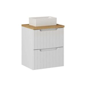 Petits-meubles UMYVADLO 50.4cm Riva Bílá a dřevo obraz