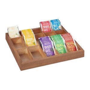 Relaxdays ORGANIZÉR Přírodní dřevo 15 přihrádek 32x26x3, 5 cm obraz