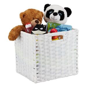 Relaxdays KOŠ Bílý skládací plast obraz