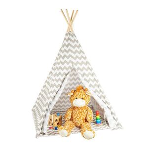 Relaxdays STAN bílá šedá dětské tipi obraz