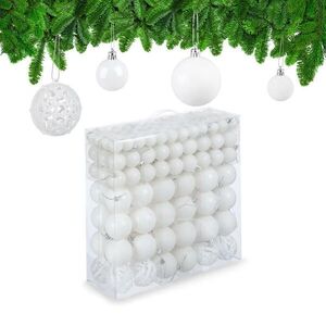 Relaxdays BAŇKY Bílé 150-dílná sada plast úložný box obraz