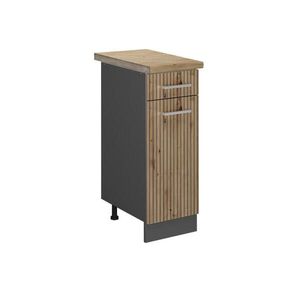 Vicco SPODNÍ SKŘÍŇKA KUCHYŇSKÉ LINKY R-Line Řemeslný dub 30 cm , PD Dub obraz