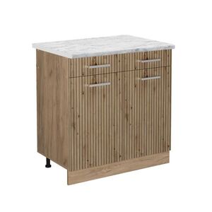Vicco SPODNÍ SKŘÍŇKA KUCHYŇSKÉ LINKY R-Line Řemeslný dub 80 cm PD Mramor obraz
