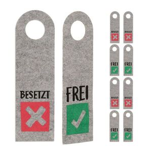 Relaxdays ZÁVĚSKA vícebarevná 10-ks set filc oboustranná 27x8 cm obraz