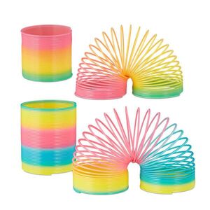 Relaxdays SPIRÁLA Vícebarevná 4dílná-sada PVC obraz
