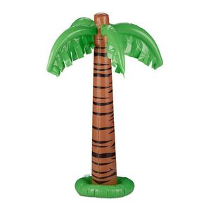 Relaxdays PALMA Zelená Hnědá nafukovací PVC 80 cm obraz