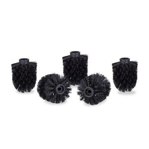 Relaxdays HLAVICE WC KARTÁČE Černá 5-ks-set závit 9, 5 mm obraz
