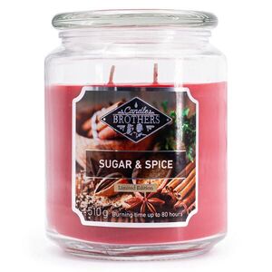 VONNÁ SVÍČKA Vícebarevná Sugar & Spice ve skle 100 h obraz