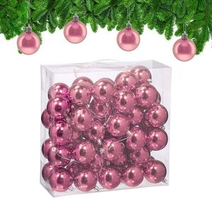 Relaxdays KOULE Růžová 50dílná-sada Plast lesklé 7x6 cm obraz