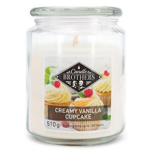 VONNÁ SVÍČKA Vícebarevná Creamy Vanilla Cupcake ve skle 100 h obraz