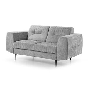 Beautysofa POHOVKA Venezia 2místná s kovovými nohami, světle šedá, 233 cm obraz