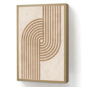 OnlyWow NÁSTĚNNÁ LAMPA S AKUMULÁTOREM Symetrický ohyb - měděná barva 40x60 cm obraz