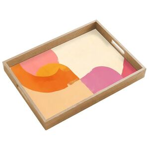 OnlyWow SERVÍROVACÍ PODNOS Tvary - abstraktní - barevné 50x35 cm obraz