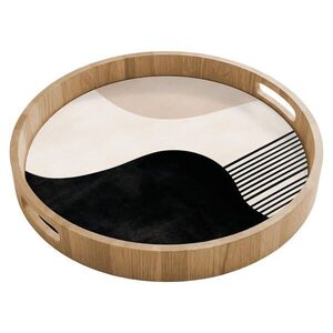 OnlyWow SERVÍROVACÍ PODNOS Abstraktní - Japonské - Béžové - Moderní 40x40 cm obraz