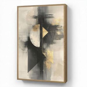OnlyWow NÁSTĚNNÁ LAMPA S AKUMULÁTOREM Abstraktní - černá - barva - moderní 70x100 cm obraz