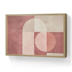 OnlyWow NÁSTĚNNÁ LAMPA S AKUMULÁTOREM Postavy - Abstraktní - Růžová 60x40 cm obraz
