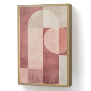 OnlyWow NÁSTĚNNÁ LAMPA S AKUMULÁTOREM Postavy - Abstraktní - Růžová 40x60 cm obraz