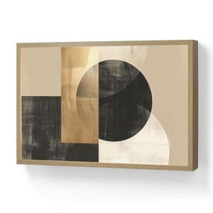 OnlyWow NÁSTĚNNÁ LAMPA S AKUMULÁTOREM Abstraktní - Moderní - Černá - Zlatá 60x40 cm obraz