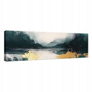 Wallarena OBRAZ na plátně Abstraktní zelený moderní 145x45 obraz