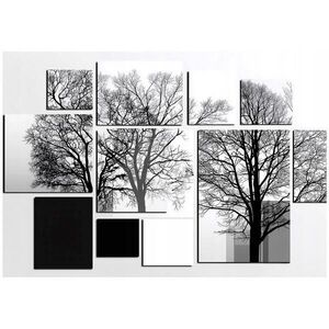 Wallarena ABSTRAKTNÍ geometrická fototapeta šedá 200x140 cm obraz