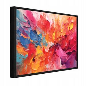 Wallarena ZARÁMOVANÉ obrazy abstraktní akvarel barevné 120x80 cm obraz