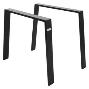 ML-DESIGN SADA 2 nohou ke stolu Loft 90 x 72 cm, matná černá obraz
