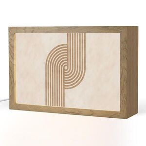 OnlyWow STOLNÍ LAMPA Symetrický ohyb - měděná barva 30x20 cm obraz