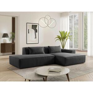 MID.YOU ROHOVÁ SEDAČKA, plast, textil, kompozitní dřevo, antracitová obraz