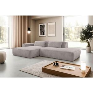 MID.YOU ROHOVÁ SEDAČKA, plast, textil, kompozitní dřevo, šedá obraz