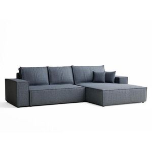 Maison de Reve ROHOVÁ SEDAČKA s funkcí spaní Maze, textil, modrošedý obraz