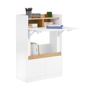 SoBuy POČÍTAČOVÝ STŮL s 1 zásuvkou Bílá 63x30x93cm Minimalistický obraz