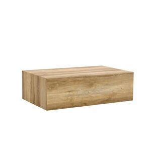 Modfu KONFERENČNÍ stolek z MDF 90x50x30 cm světlé dřevo bez montáže s protiskluzovými nožkami a texturou dřeva obraz