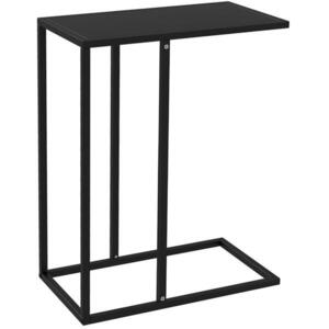 Modfu ODKLÁDACÍ stolek z oceli 46x26x60 cm černý ve tvaru C s prostorově úsporným designem obraz