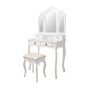 ML-DESIGN TOALETNÍ STOLEK obdélníkový bílý 75/140/40 cm obraz