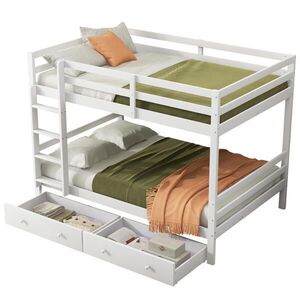 Redom PALANDA 140/200 cm s úložným prostorem, zásuvkami a vysokými zábranami, Bílá obraz