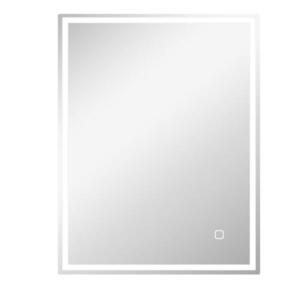 HOMCOM KOUZELNÍ ZRCADLO s osvětlením 90x70 cm LED zrcadlo nástěnné zrcadlo s paměťovou funkcí obraz