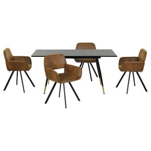 Urban Meuble JÍDELNÍ SESTAVA s rozkládacím stolem a 4 otočnými židlemi obraz