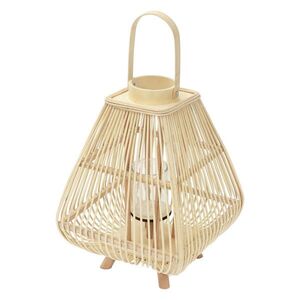 BAMBUSOVÁ LAMPION V: 55, 5 cm, barva dřeva, styl boho obraz