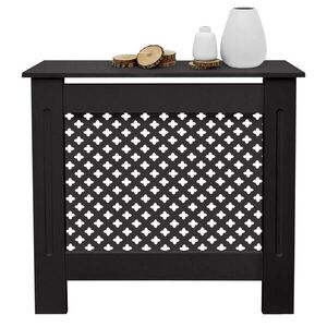 ECD-Germany KRYT RADIÁTORU s voštinovým vzorem 78 x 19 x 82 cm černý obraz